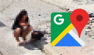 Google Maps Mysterious woman in risqué attire caught doing this in the middle of a street
