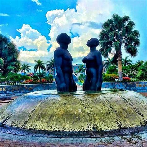 advescape on instagram “ the redemption song statue emancipation park new kingston jamaica