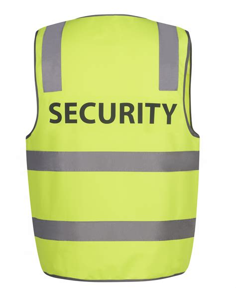 Jbs Wear Hi Vis Dn Safety Vest Security Staff Visitor