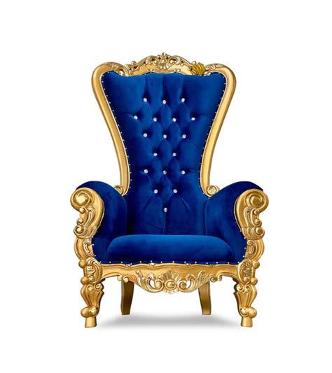 Royal Bluegold Royal Throne Chair Platinum Prop House Inc