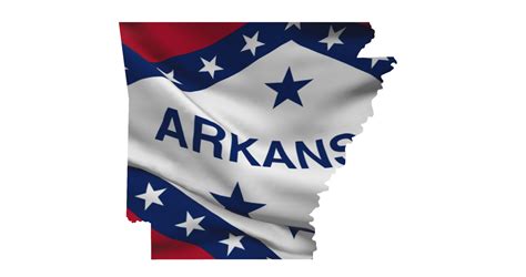 Free Arkansas Map Outline PNG State Flag Icon PNG With Transparent Background