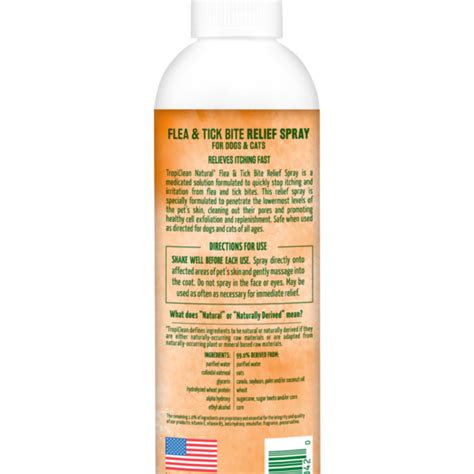Natural Flea And Tick Bite Relief Spray For Pets Relieves Itching Fast