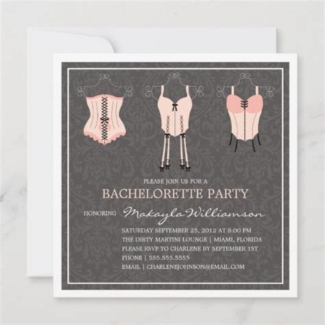 Naughty Nighty Bachelorette Party Invitation Bachelorette Party Hot Sex Picture
