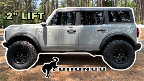 2022 Ford Bronco 2” Lifted Cactus Gray🌵black Diamond On 35s Youtube