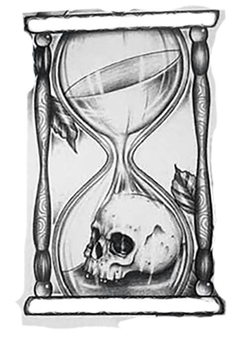 Hourglass Tattoo Stencil