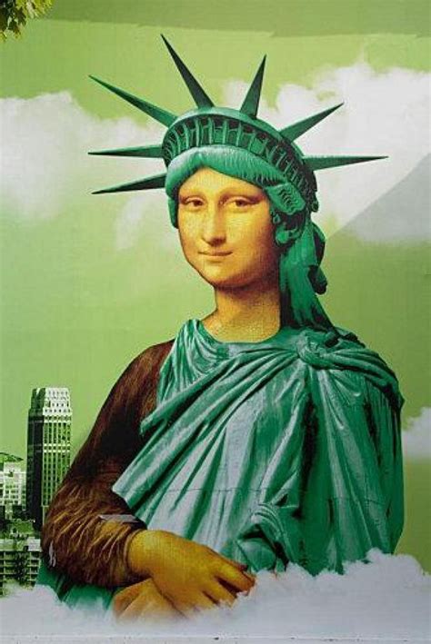 Mona Liberty La Joconde Le Sourire De Mona Lisa Statue De La Liberté