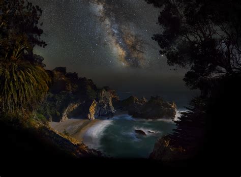Milky Way Over Big Sur California