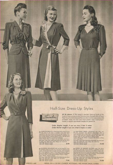 Catalog Sunday 1940s Fashion Women Forties Fashion Wwii Fashion
