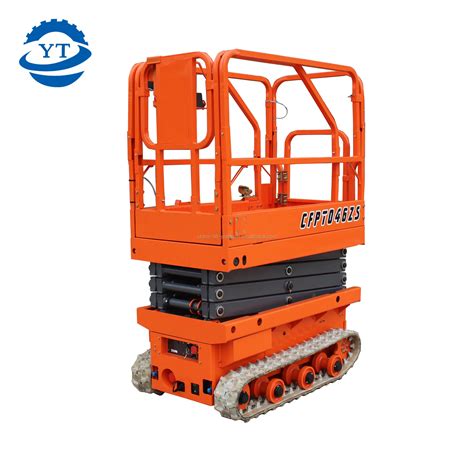 China Tracked Crawler Electric Self Propelled Scissor Lift For Aerial