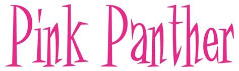 The Pink Panther Logo Transparent Image Png Arts
