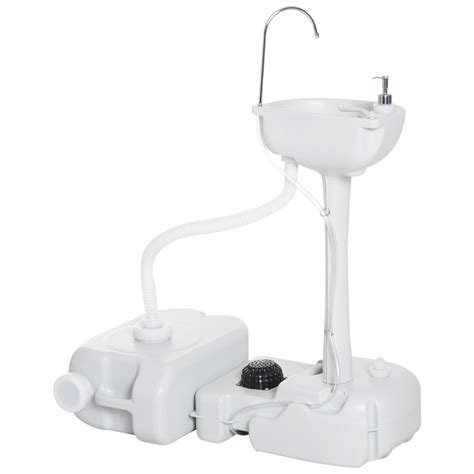 Outsunny Hand Washing Basin Portable Cleaning Portable Hand Wash Sink