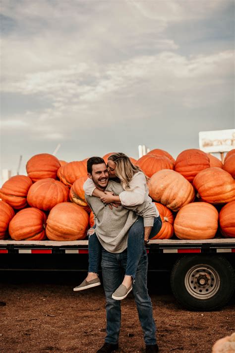 J Smith Photography Western Oklahoma Couples Fall Pumpkin Engagement Photo Session Pumpki