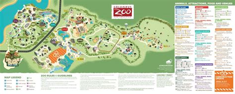 Columbus Zoo Map Map Of Columbus Zoo Ohio Usa