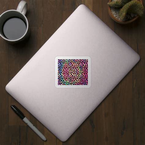 Rainbow Tie Dye Leopard Print Leopard Sticker Teepublic