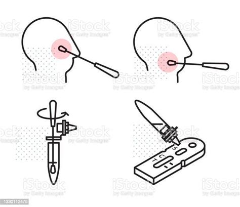 Covid19 Regular Rapid Lateral Flow Test Kits Illustration Stock