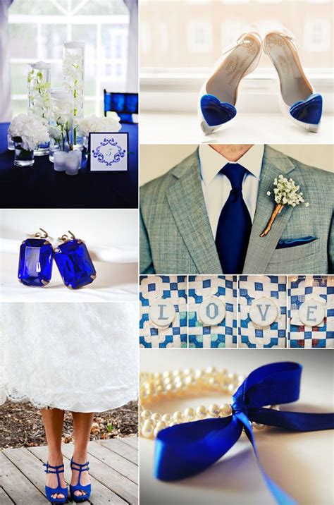 Cobalt Blue Inspiration Board Cobalt Blue Weddings Blue Wedding