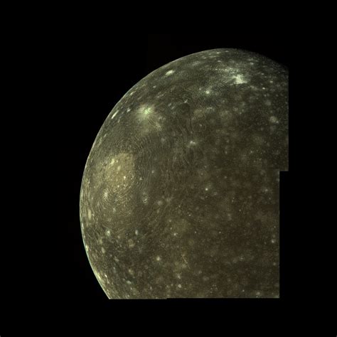 Callisto A Moon Of Jupiter And The Most Densely Cratered Object In