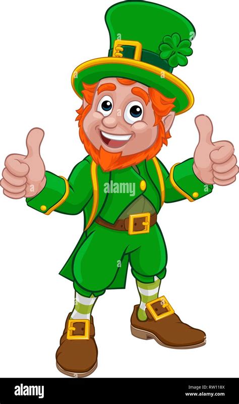 Leprechaun St Patricks Day Cartoon Character Stock Vector Image And Art