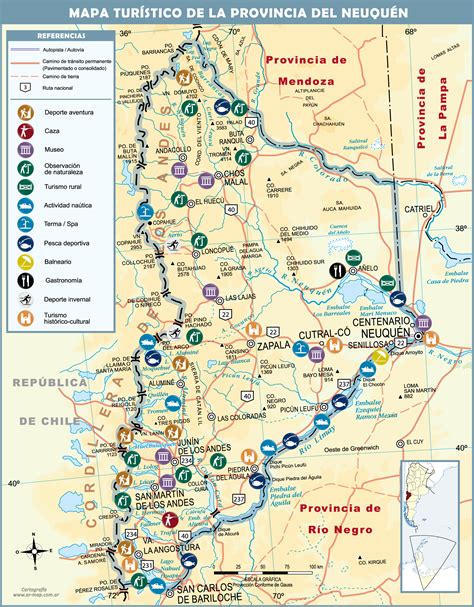 Asia es el continente más grande del mundo. Mapa turístico de la Provincia del Neuquén - Tamaño ...