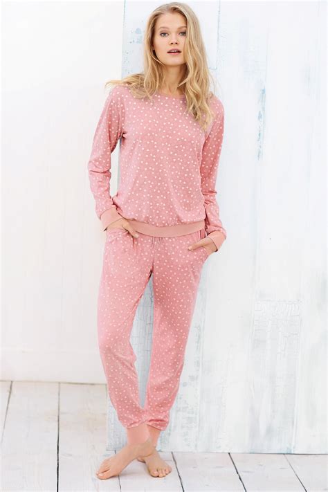 Buy Pink Heart Print Pyjams From The Next Uk Online Shop Print