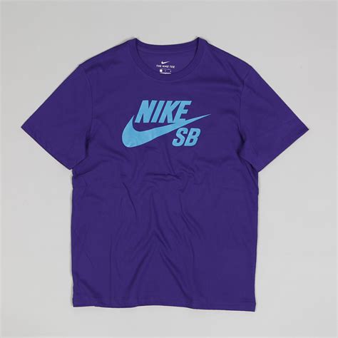 Nike Sb Icon Logo Tee Purple Laser Blue Skateboarding Nike Sb