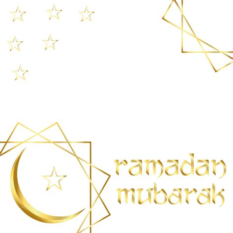 Gambar Salam Ramadhan Dengan Bintang Tepi Emas Muslim Ramadan Islam