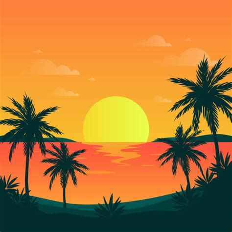 12600 Sunrise Beach Stock Illustrations Royalty Free Vector Graphics