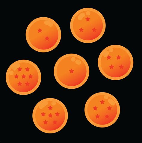 Related pngs with dragon balls png. Dragon Ball Vector at GetDrawings.com | Free for personal ...