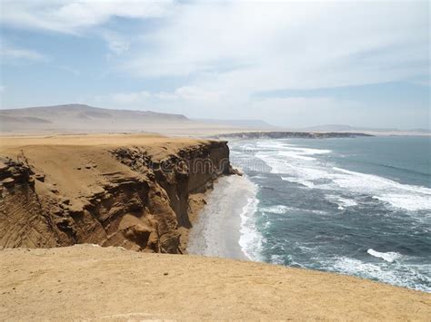 Coast Of Southern Peru Paracas National Reserve Stock Image Image Of