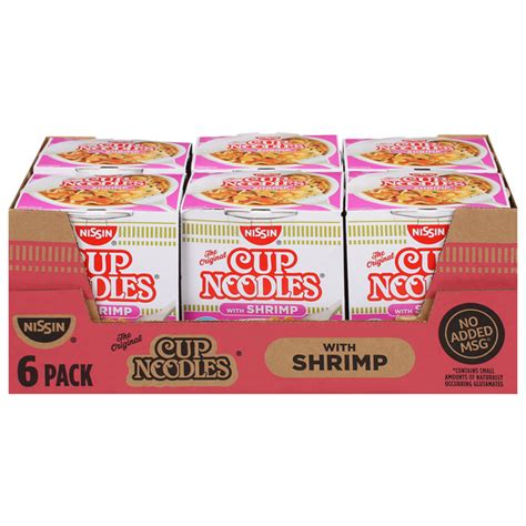 Save On Nissin Cup Noodles Ramen Noodle Soup With Shrimp Order Online Delivery Stop And Shop