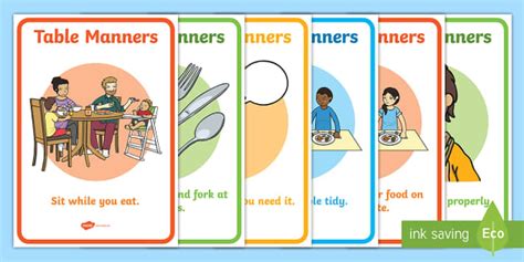 Table Manners Clipart