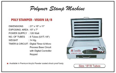 230 Ac Nylon Stamp Machine Capacity 1 To 60 Stamps In 1 Hour 15 Watt