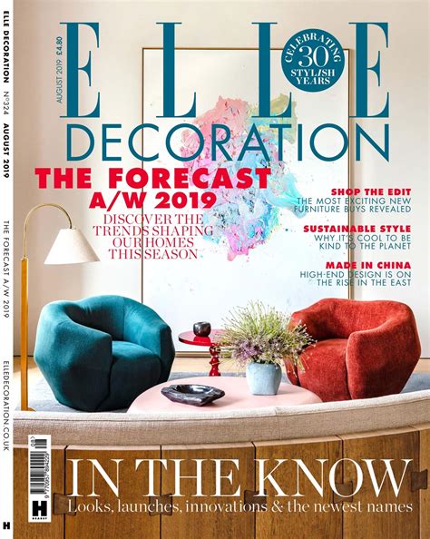 Elle Decoration Magazine Aug 2019 Back Issue