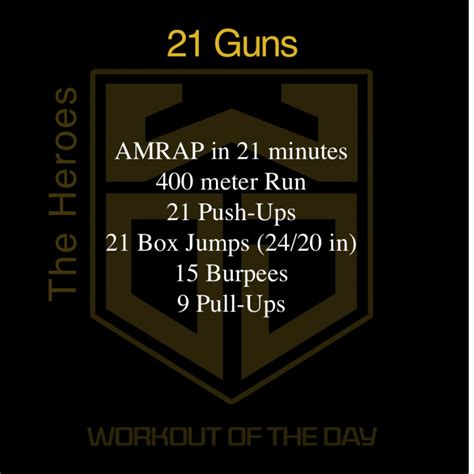 21 Guns Workout Of The Day