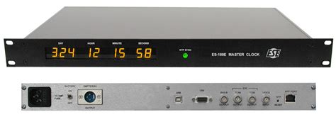Their purpose is to keep the system clock in time. ES-188E/NTP6 NTP Referenced Master Clock/Time Code ...