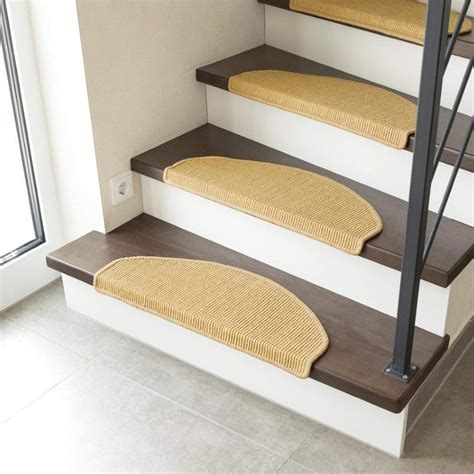 Andiamo Natural Self Adhesive Sisal Stair Treads Non Slip Carpet Step