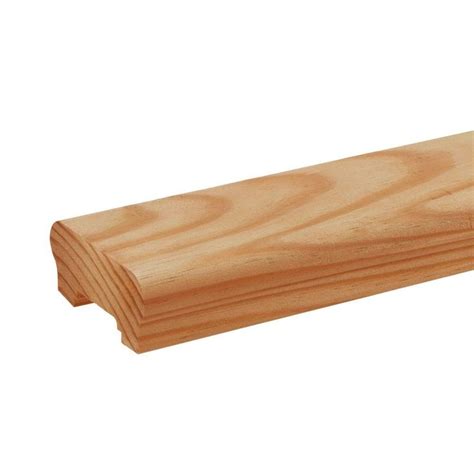 Pressure Treated 6 Ft Cedar Tone Wood Moulded Handrail 211698 The