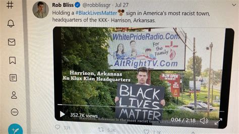 Man Makes Black Lives Matter Viral Video In Harrison Arkansas