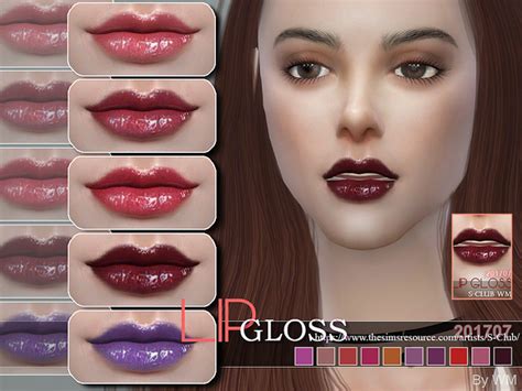 Lipgloss 201707 By S Club Wm At Tsr Sims 4 Updates