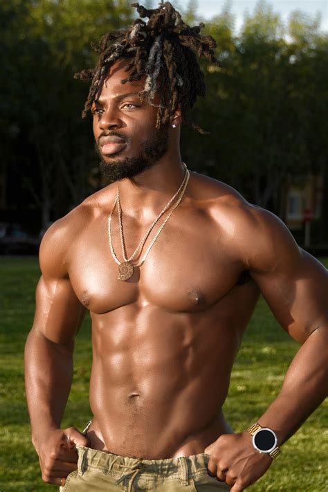 Handsome African American Man With Dreadlocks And Muscles African American Men African