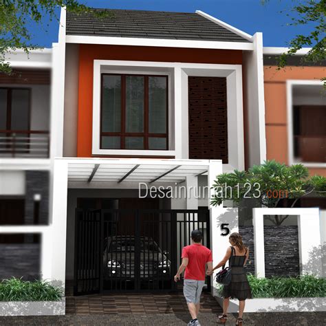 Mencari desain rumah yang bisa menampung banyak anggota keluarga? Desain Rumah 5 x 20 M2 Dua Lantai ~ Desain Rumah Online