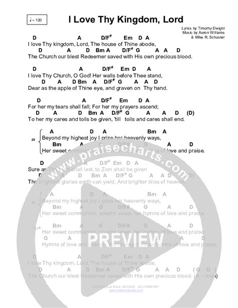 I Love Thy Kingdom Lord Chords Pdf Mike Schuster Praisecharts