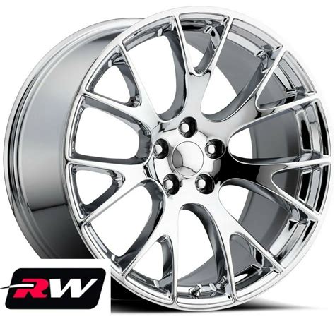 22 Inch Dodge Charger Oe Replica Staggered Wheels Srt Hellcat Chrome Rims