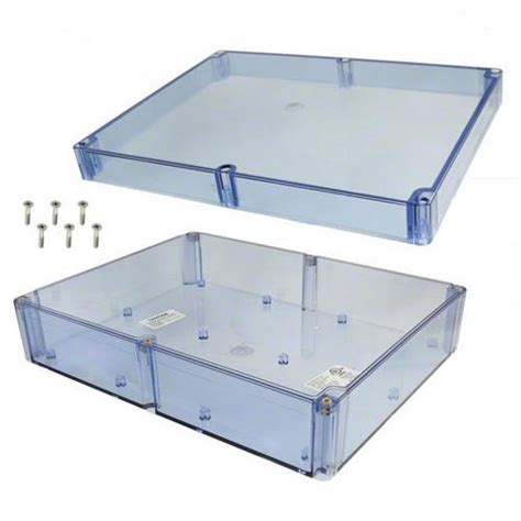 Buy Bud Industries Bt 2742 Blue Transparent Box Nema 4x 1181 X 9