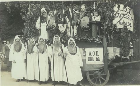 Old Photograph Of The Fraternal Order Ancient Order Of Druids Aod