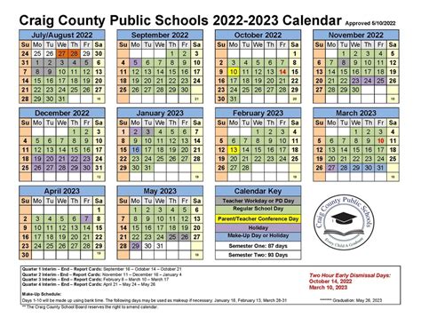 Ccps Calendar 2022 2023 Craig County Public Schools
