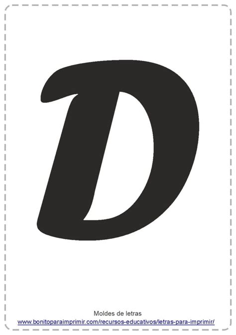 Letra D Para Imprimir Moldes De Letras Letras Mayusculas Para Images