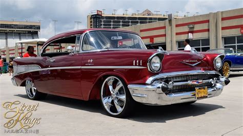 Wet Candy Red 57 Chevy Bel Air Youtube