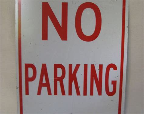 Vintage No Parking Sign Etsy