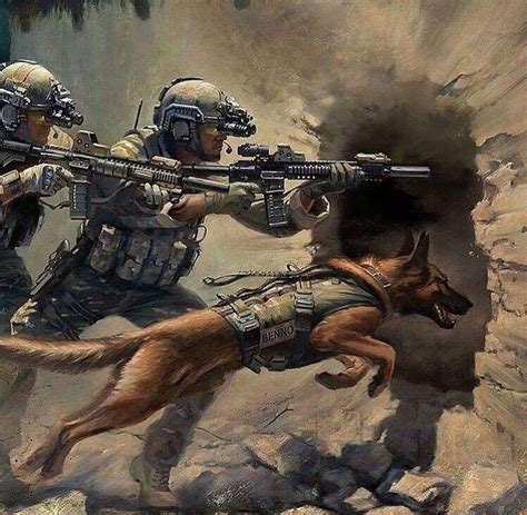 Military Working Dogs Military Dogs Military Drawings Military